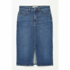 Fat Face FatFace Blue Faye Denim Midi Skirt -FatFaceshop unnamed file 4237