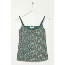 Fat Face FatFace Green Woodland Lace Trim Vest -FatFaceshop unnamed file 4242