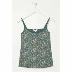 Fat Face FatFace Green Woodland Lace Trim Vest -FatFaceshop unnamed file 4243