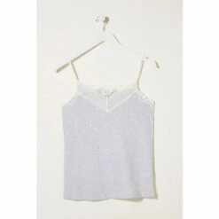 Fat Face FatFace Grey V-Neck Lace Vest