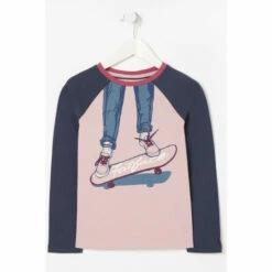 Fat Face FatFace Purple Skateboard Raglan T-Shirt -FatFaceshop unnamed file 426