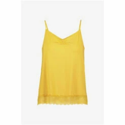 Fat Face FatFace Yellow Ruched Lace Vest -FatFaceshop unnamed file 4261