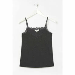 Fat Face FatFace Grey V-Neck Lace Vest -FatFaceshop unnamed file 4272