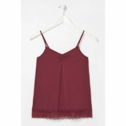 Fat Face FatFace Purple Ruched Lace Vest -FatFaceshop unnamed file 4277