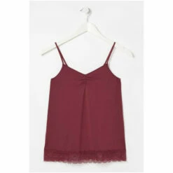 Fat Face FatFace Purple Ruched Lace Vest -FatFaceshop unnamed file 4278