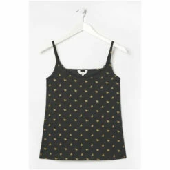 Fat Face FatFace Black Foil Bee Lace Trim Vest -FatFaceshop unnamed file 4293