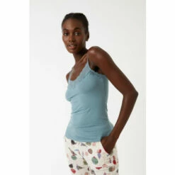 Fat Face FatFace Green V-Neck Lace Vest