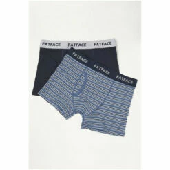 Fat Face FatFace 2 Pack Padstow Stripe Blue Boxers -FatFaceshop unnamed file 4309
