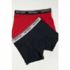 Fat Face Red Plain Boxers 2 Pack