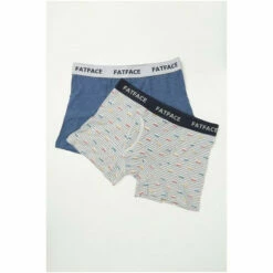 Fat Face FatFace Grey Camper Stripe Boxers 2 Pack -FatFaceshop unnamed file 4336