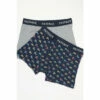 Fat Face FatFace Blue Festive Land Rover Print Boxers Two Pack