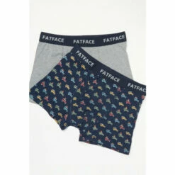 Fat Face FatFace Blue Festive Land Rover Print Boxers Two Pack