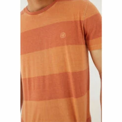 Fat Face Orange Block Stripe T-Shirt -FatFaceshop unnamed file 436