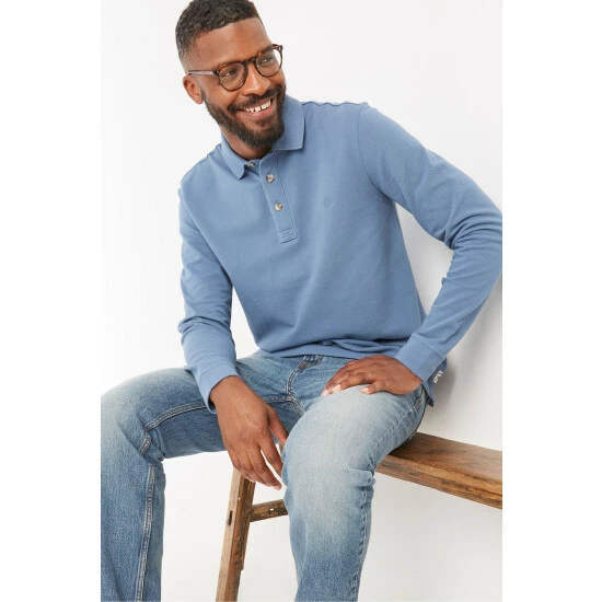 unnamed-file-4360.jpg Fat Face FatFace Blue Long Sleeve Piqué Polo Shirt -FatFaceshop unnamed file 4360