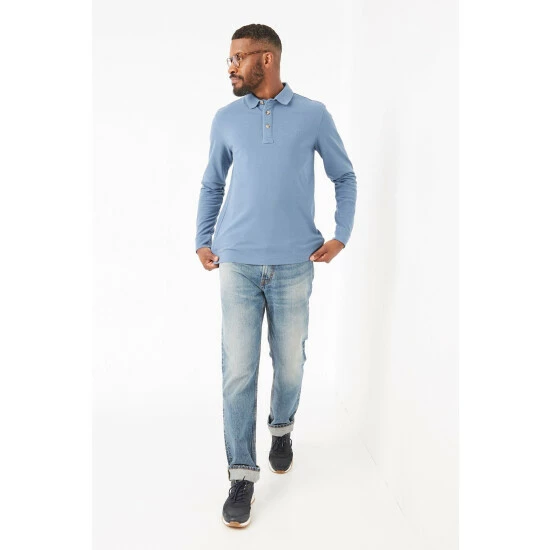 unnamed-file-4361.jpg Fat Face FatFace Blue Long Sleeve Piqué Polo Shirt -FatFaceshop unnamed file 4361