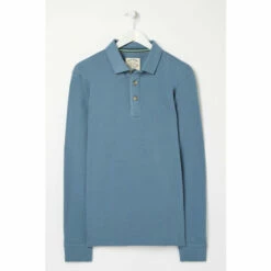 Fat Face FatFace Blue Long Sleeve Piqué Polo Shirt 6 Fat Face FatFace Blue Long Sleeve Piqué Polo Shirt -FatFaceshop unnamed file 4364