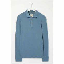 Fat Face FatFace Blue Long Sleeve Piqué Polo Shirt 7 Fat Face FatFace Blue Long Sleeve Piqué Polo Shirt -FatFaceshop unnamed file 4365