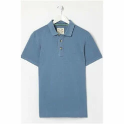 Fat Face FatFace Blue Short Sleeve Piqué Polo Shirt 6 Fat Face FatFace Blue Short Sleeve Piqué Polo Shirt -FatFaceshop unnamed file 4370