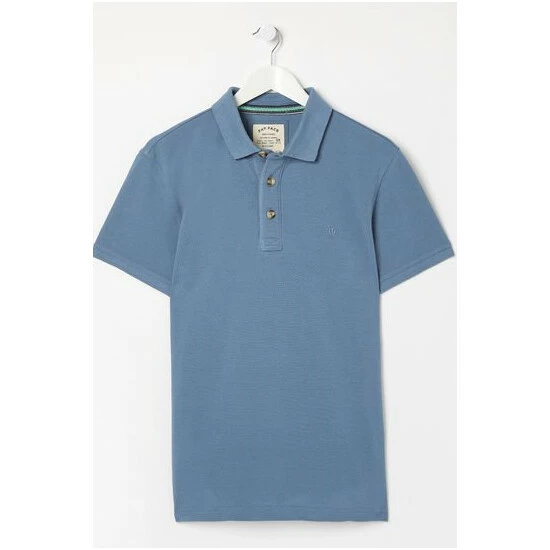 unnamed-file-4370.jpg Fat Face FatFace Blue Short Sleeve Piqué Polo Shirt -FatFaceshop unnamed file 4370