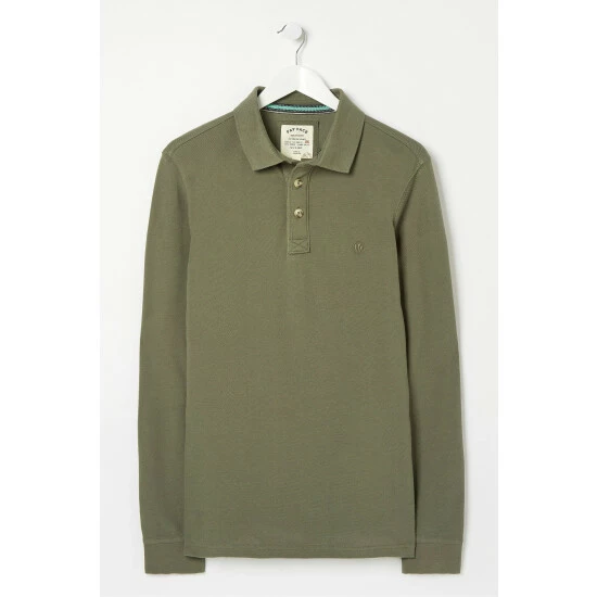unnamed-file-4399.jpg Fat Face FatFace Green Long Sleeve Piqué Polo Shirt -FatFaceshop unnamed file 4399