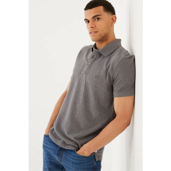 unnamed-file-4421.jpg Fat Face FatFace Grey Short Sleeve Piqué Polo Shirt -FatFaceshop unnamed file 4421