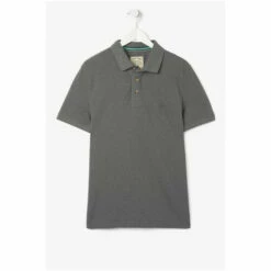 Fat Face FatFace Grey Short Sleeve Piqué Polo Shirt 5 Fat Face FatFace Grey Short Sleeve Piqué Polo Shirt -FatFaceshop unnamed file 4425