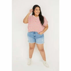 Fat Face FatFace Darley Blue Denim Shorts -FatFaceshop unnamed file 4429