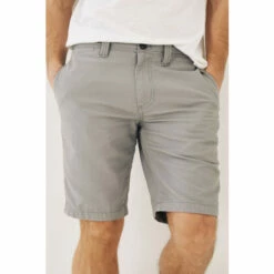 Fat Face FatFace Grey Stow Flat Front Shorts