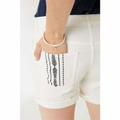 Fat Face FatFace Natural Denim Embroidered Shorts -FatFaceshop unnamed file 4460