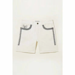 Fat Face FatFace Natural Denim Embroidered Shorts -FatFaceshop unnamed file 4461