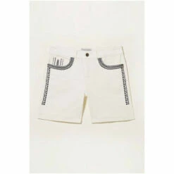 Fat Face FatFace Natural Denim Embroidered Shorts -FatFaceshop unnamed file 4462