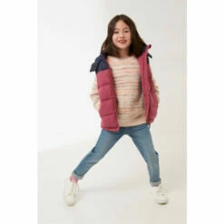 Fat Face FatFace Red Ellie Colourblock Gilet