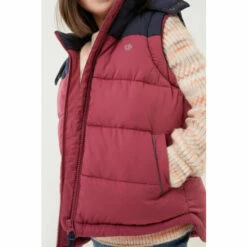 Fat Face FatFace Red Ellie Colourblock Gilet -FatFaceshop unnamed file 4519