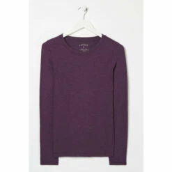 Fat Face FatFace Purple Katie Organic Cotton T-Shirt -FatFaceshop unnamed file 452