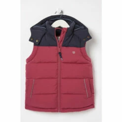 Fat Face FatFace Red Ellie Colourblock Gilet -FatFaceshop unnamed file 4522