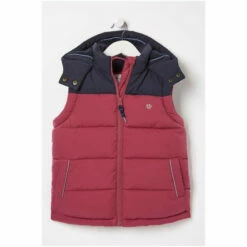 Fat Face FatFace Red Ellie Colourblock Gilet -FatFaceshop unnamed file 4523