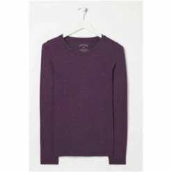 Fat Face FatFace Purple Katie Organic Cotton T-Shirt -FatFaceshop unnamed file 453