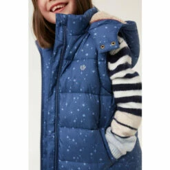 Fat Face FatFace Blue Ellie Printed Gilet -FatFaceshop unnamed file 4537