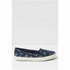 Fat Face FatFace Blue Suzie Floral Slip-On Trainers -FatFaceshop unnamed file 4585