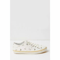 Fat Face FatFace White Lola Bee Print Trainers