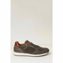 Fat Face FatFace Leather Grey Trainers