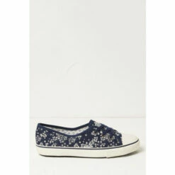 Fat Face FatFace Ballet Floral Print Blue Trainers