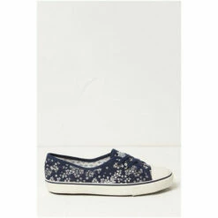 Fat Face FatFace Ballet Floral Print Blue Trainers 5 Fat Face FatFace Ballet Floral Print Blue Trainers -FatFaceshop unnamed file 4601