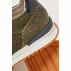 Fat Face FatFace Green Leather Trainers -FatFaceshop unnamed file 4604