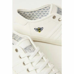 Fat Face FatFace Lola Leather Bee White Trainers -FatFaceshop unnamed file 4608