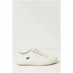 Fat Face FatFace Lola Leather Bee White Trainers -FatFaceshop unnamed file 4609