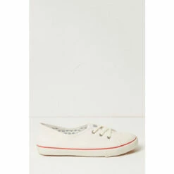 Fat Face FatFace White Ballet Trainers