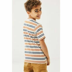 Fat Face FatFace Natural Mini Me Multi Stripe T-Shirt -FatFaceshop unnamed file 463