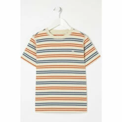 Fat Face FatFace Natural Mini Me Multi Stripe T-Shirt -FatFaceshop unnamed file 464