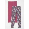 Fat Face FatFace Purple Butterfly Floral Leggings 2 Pack -FatFaceshop unnamed file 4646